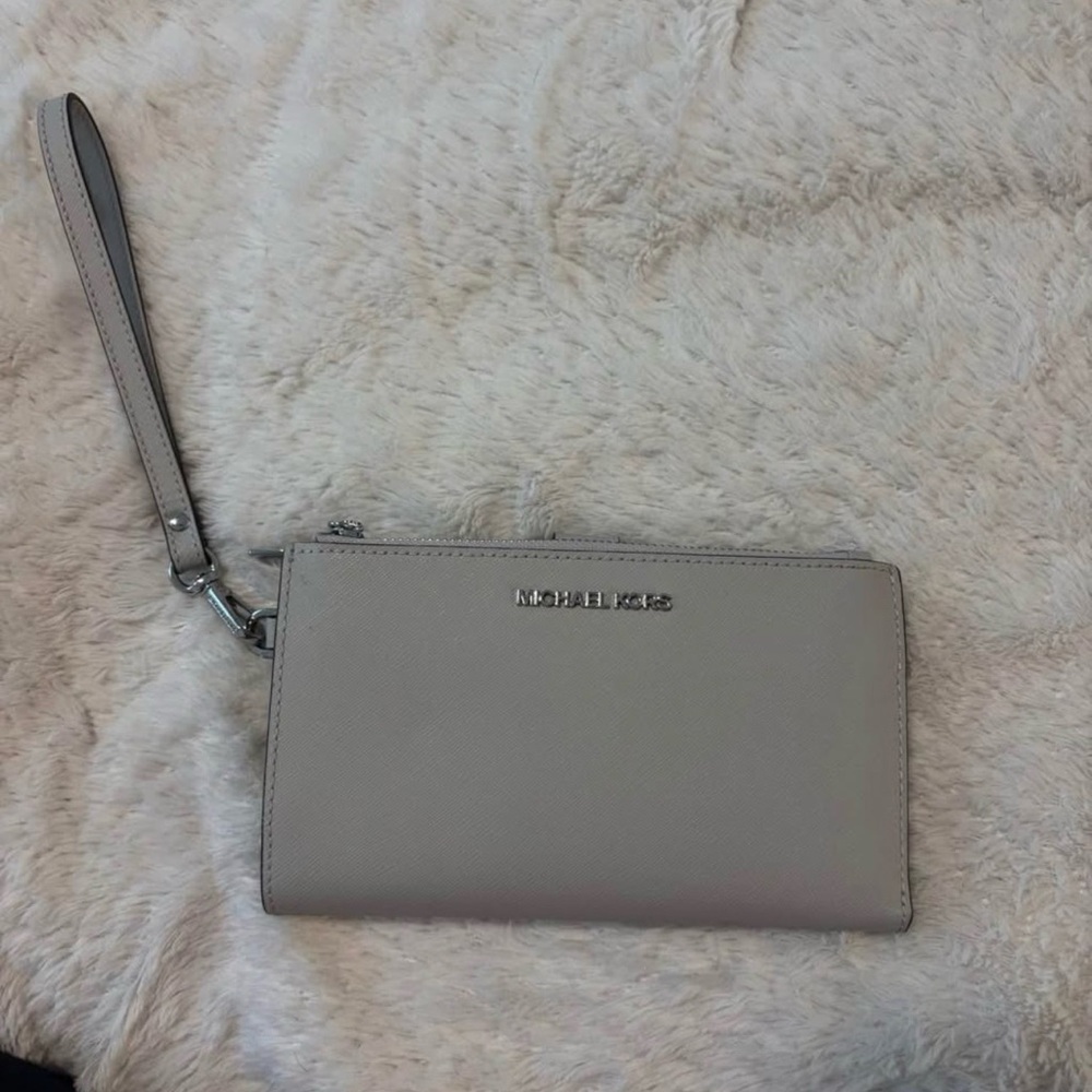 Michael Kors Taupe Wristlet